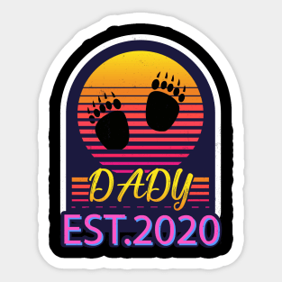 Father day promoted dady EST.2020 gift Sticker